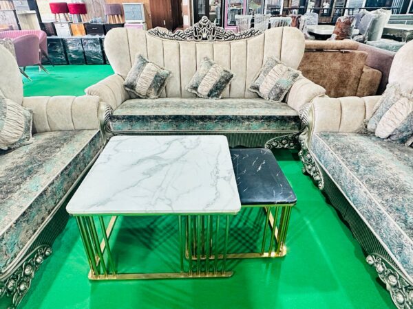 Modern sofa set  Fabric Fiber sofa 7 seater  with table