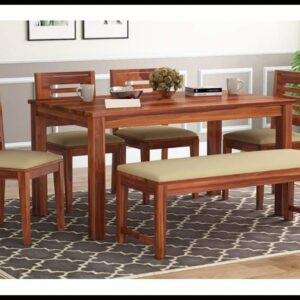 Sheesham Wood 6 Seater Dining Table