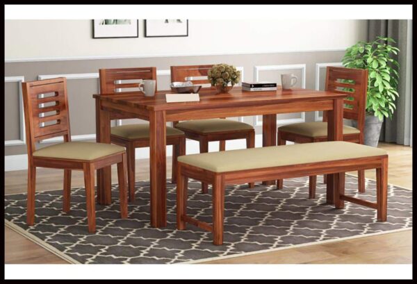 Sheesham Wood 6 Seater Dining Table