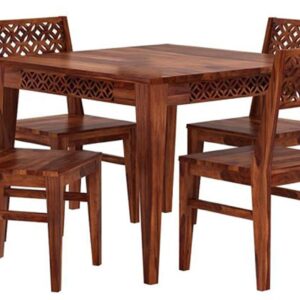 Solid Sheesham Wood Dining Table 4 Seater