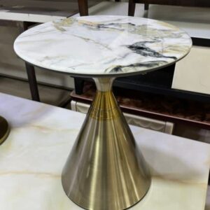 Marble round side Table