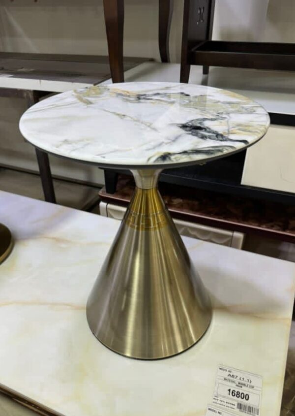 Marble round side Table