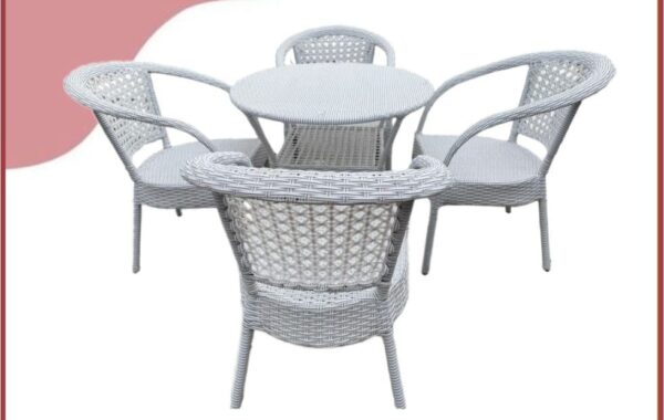 4 Chairs and 1 Table Set Outdoor Patio Set|Indoor|| Garden