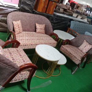 Wood sofa set 5 seater